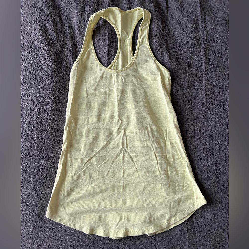 Lululemon Razorback Tank Top Womens 6 Yellow